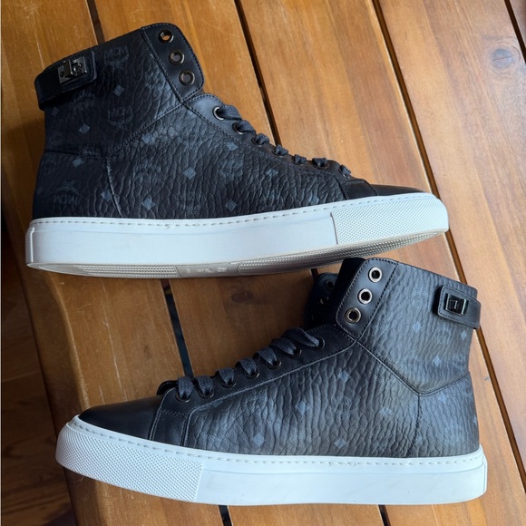 MCM Black High-Top Sneakers - Picture 8 of 9